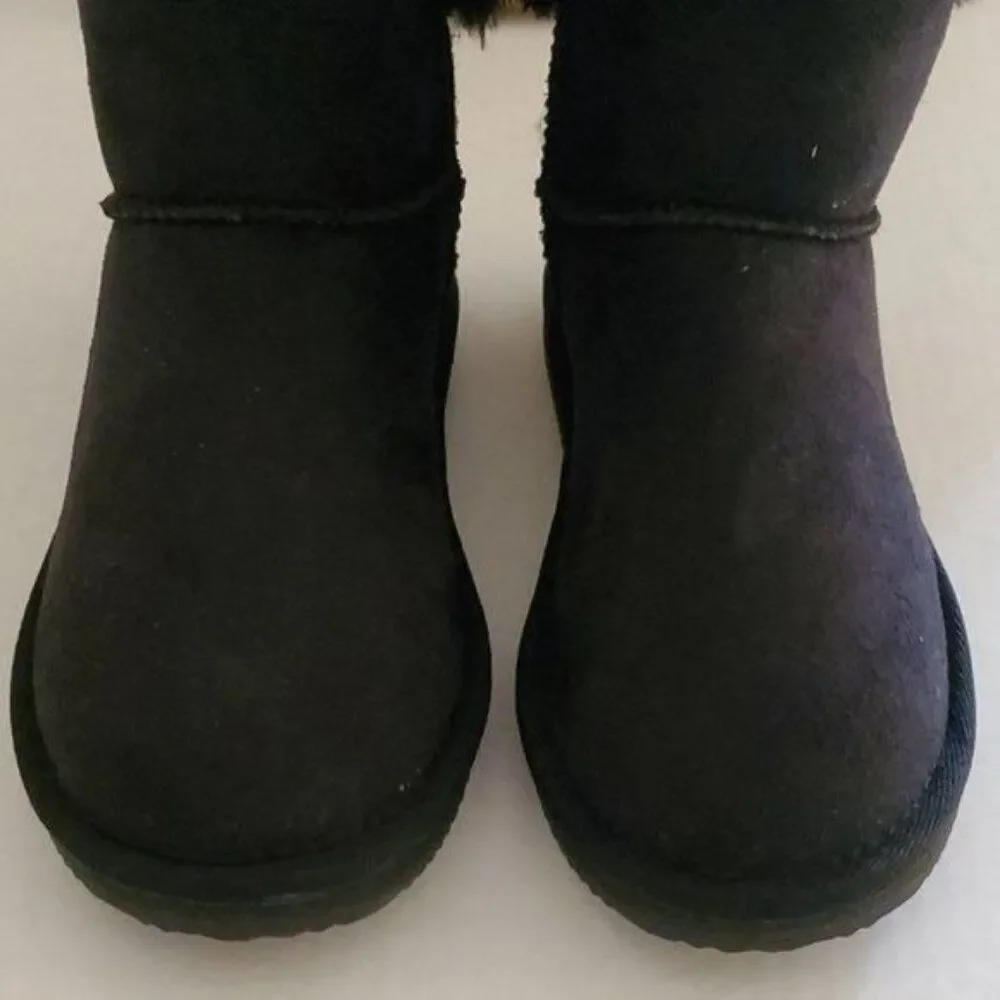 Apres by Lamo Black Winter Boots Snow Shoes Kids Youth GIRLS Size 3